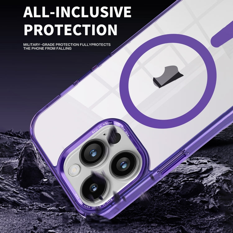 For iPhone 14 Pro Ice Color Magnetic Series PC + Acrylic Magsafe Phone Case(Transparent) - iPhone 14 Pro Cases by buy2fix | Online Shopping UK | buy2fix