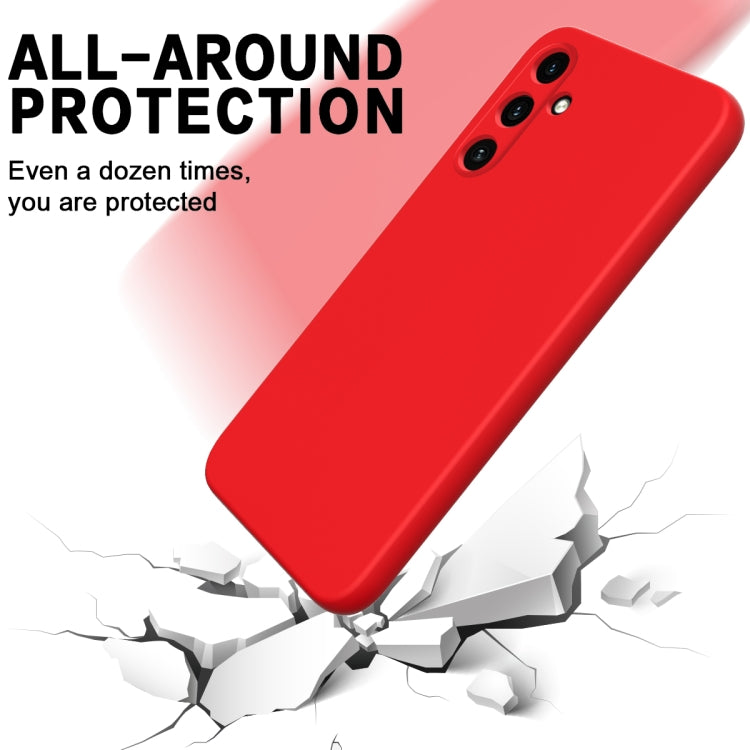 For Samsung Galaxy A15 4G / A15 5G Pure Color Liquid Silicone Shockproof Full Coverage Phone Case(Red) - Galaxy Phone Cases by buy2fix | Online Shopping UK | buy2fix