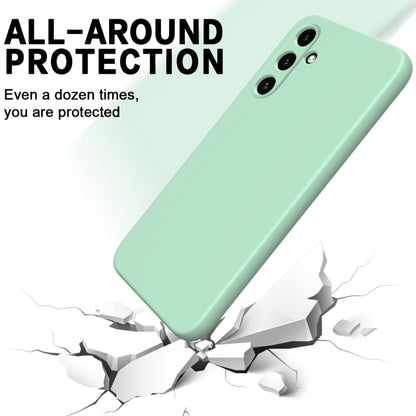 For Samsung Galaxy A55 5G Pure Color Liquid Silicone Shockproof Full Coverage Phone Case(Green) - Galaxy Phone Cases by buy2fix | Online Shopping UK | buy2fix