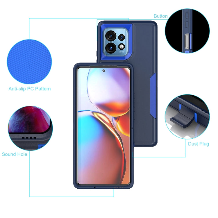 For Motorola Moto G Play 4G 2024 2 in 1 Magnetic PC + TPU Phone Case(Purple+Black) - Motorola Cases by buy2fix | Online Shopping UK | buy2fix