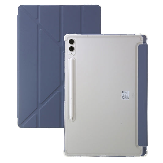 For Samsung Galaxy Tab S9 FE+ Clear Acrylic Deformation Leather Tablet Case(Lavender) - Galaxy Tab S9 FE+ by buy2fix | Online Shopping UK | buy2fix