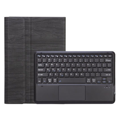 For Microsoft Surface Pro 9 SF129-A Tree Texture Touchpad Bluetooth Keyboard Leather Tablet Case(Black) - Others Keyboard by buy2fix | Online Shopping UK | buy2fix