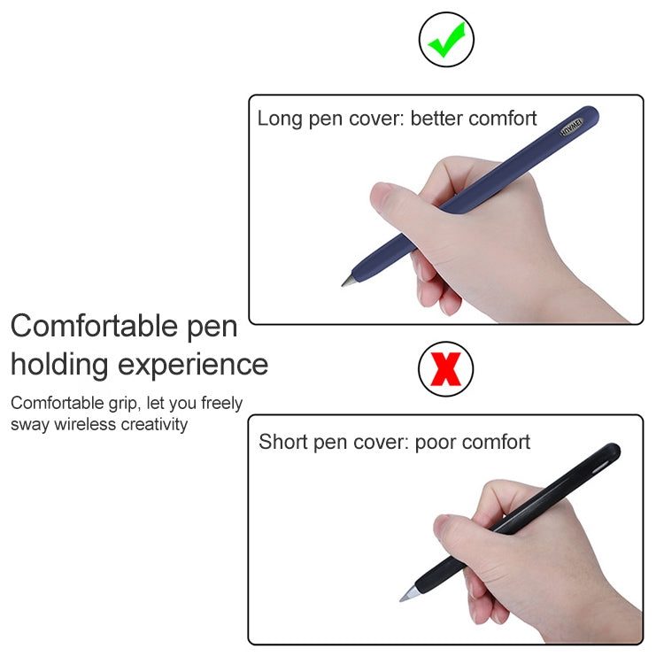 For Huawei M-pencil Stylus Touch Pen Integrated Non-slip Silicone Protective Cover(Light Purple) - Pencil Accessories by buy2fix | Online Shopping UK | buy2fix