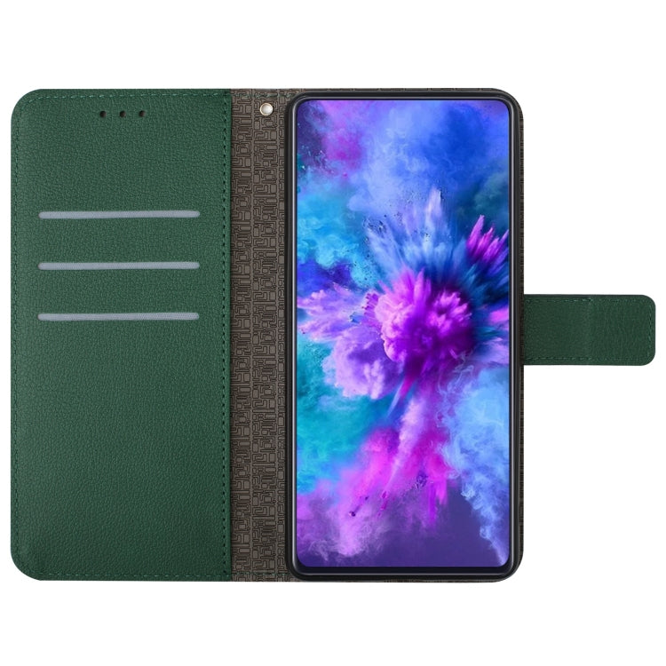 For Samsung Galaxy S22+ 5G Rhombic Grid Texture Leather Phone Case(Green) - Galaxy S22+ 5G Cases by buy2fix | Online Shopping UK | buy2fix