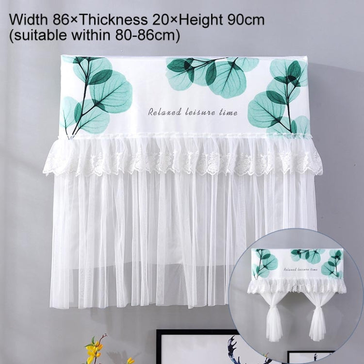 Do Not Take Dust-proof And Anti Direct Blowing Simple Wind Hanging Machine Air Conditioner Moon Cover, Size:Width 86 × Thickness 20 × Height 90cm(Round Leaf) - Dust Covers by buy2fix | Online Shopping UK | buy2fix