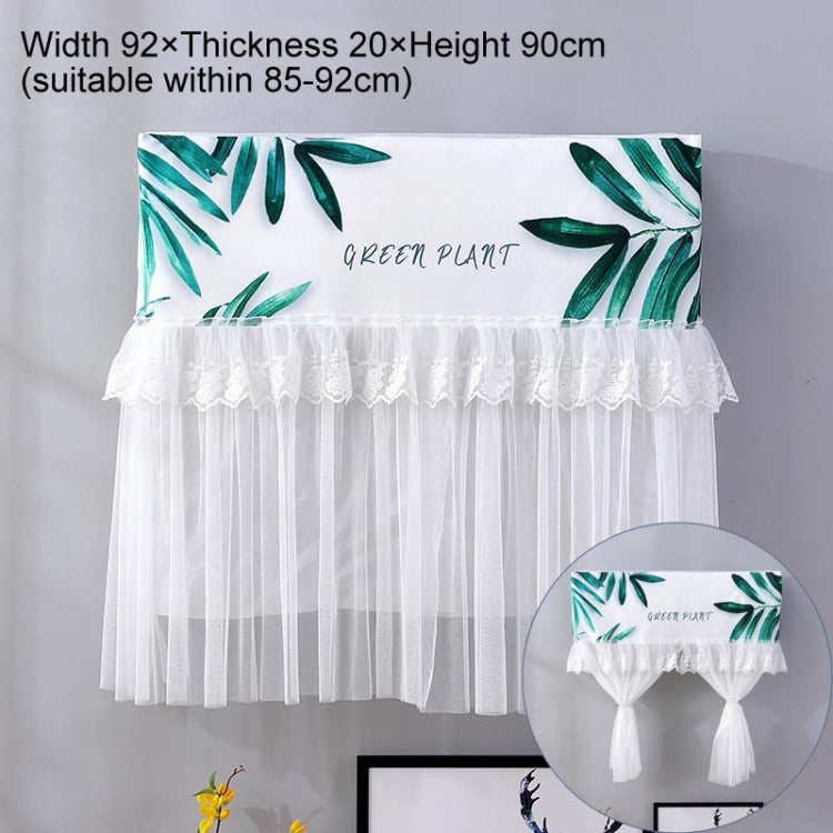 Do Not Take Dust-proof And Anti Direct Blowing Simple Wind Hanging Machine Air Conditioner Moon Cover, Size:Width 98 × Thickness 20 × Height 90cm(Green Leaf) - Dust Covers by buy2fix | Online Shopping UK | buy2fix