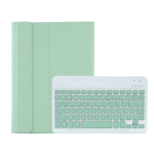 For Samsung Galaxy Tab A9+ X210/X215/X215 A09B Candy Color TPU Bluetooth Keyboard Leather Tablet Case with Pen Holder(Light Green) - Samsung Keyboard by buy2fix | Online Shopping UK | buy2fix