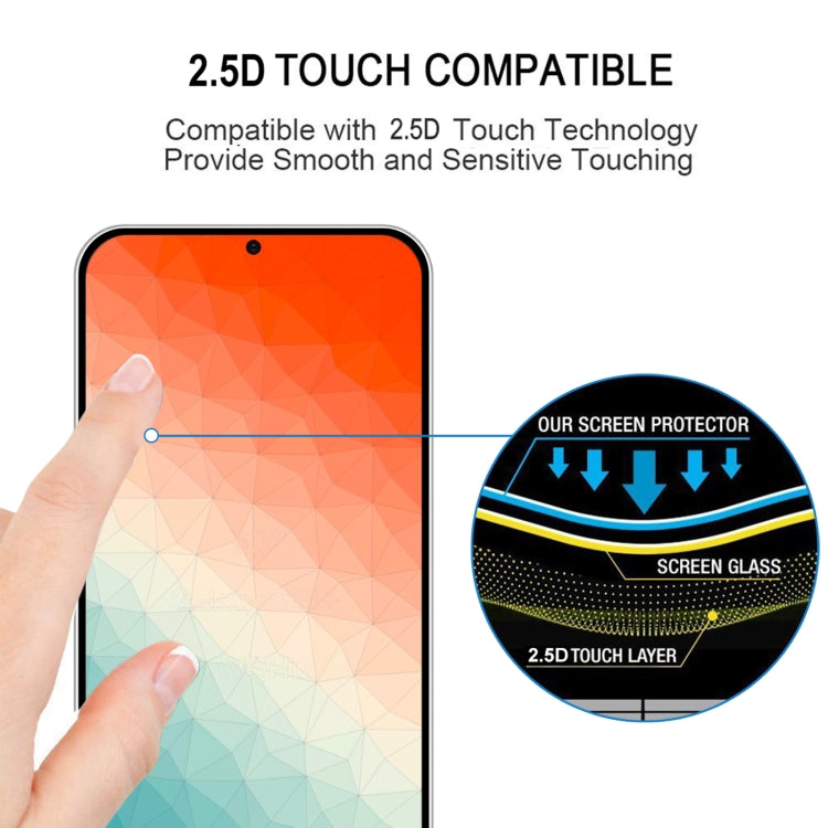 For Samsung Galaxy S24 5G 25pcs Full Glue Screen Tempered Glass Film, Support Fingerprint Unlocking - Galaxy S24 5G Tempered Glass by buy2fix | Online Shopping UK | buy2fix