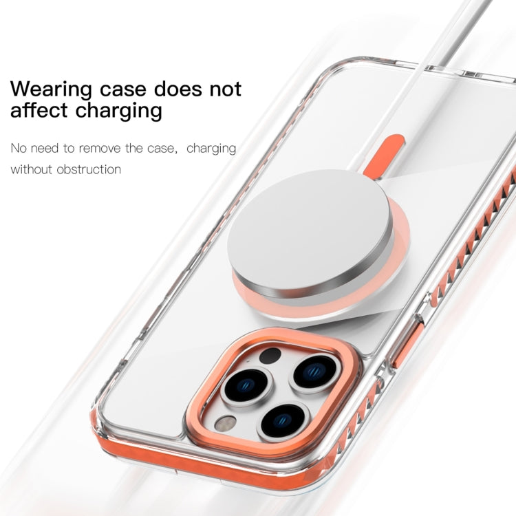 For iPhone 15 Pro Max Mutural Cushion Series MagSafe Magnetic Phone Case(Black) - iPhone 15 Pro Max Cases by Mutural | Online Shopping UK | buy2fix