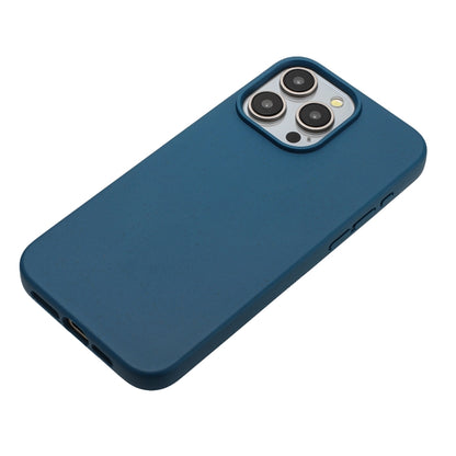 For iPhone 11 Pro Max Wheat MagSafe Magnetic Straw Material + TPU Phone Case(Blue) - iPhone 11 Pro Max Cases by buy2fix | Online Shopping UK | buy2fix