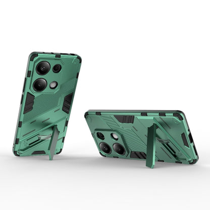 For Xiaomi Redmi Note 13 Pro 4G Global Punk Armor 2 in 1 PC + TPU Phone Case with Holder(Green) - Note 13 Pro Cases by buy2fix | Online Shopping UK | buy2fix