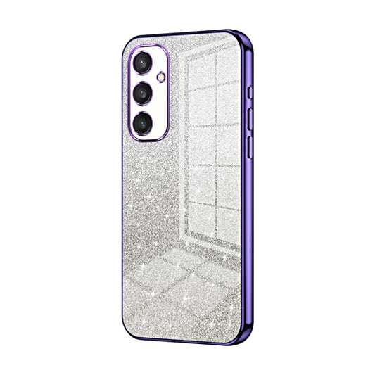 For Samsung Galaxy S24+ 5G Gradient Glitter Powder Electroplated Phone Case(Purple) - Galaxy S24+ 5G Cases by buy2fix | Online Shopping UK | buy2fix