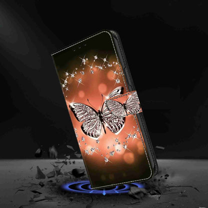 For Samsung Galaxy S24+ 5G Crystal 3D Shockproof Protective Leather Phone Case(Crystal Butterfly) - Galaxy S24+ 5G Cases by buy2fix | Online Shopping UK | buy2fix