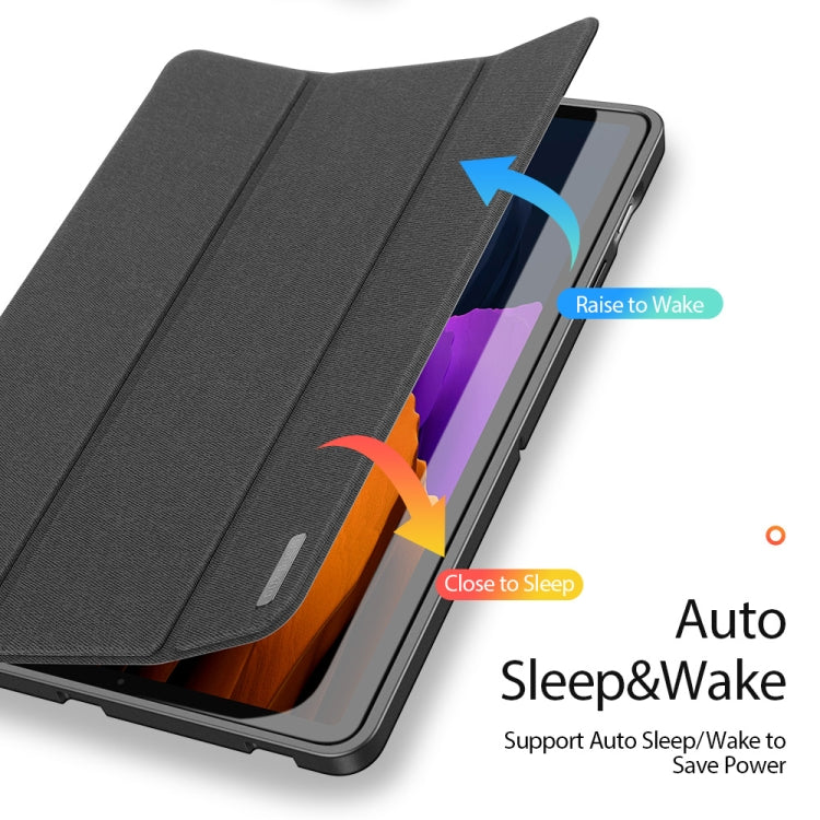 For Samsung Galaxy Tab S7 11 inch DUX DUCIS Domo Series Horizontal Flip Magnetic PU Leather Case with Three-folding Holder & Sleep / Wake-up Function & Pen Slot(Black) - Other Galaxy Tab PC by DUX DUCIS | Online Shopping UK | buy2fix