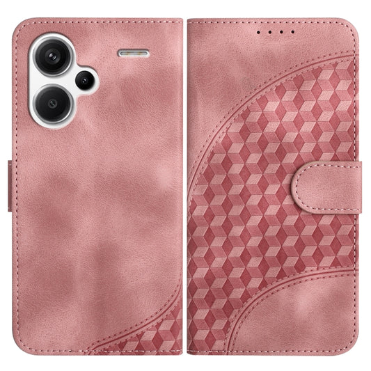 For Xiaomi Redmi Note 13 Pro+ 5G YX0060 Elephant Head Embossed Phone Leather Case with Lanyard(Pink) - Note 13 Pro+ Cases by buy2fix | Online Shopping UK | buy2fix