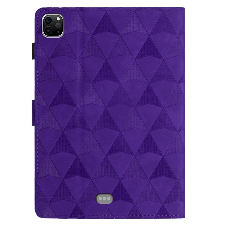 For iPad Pro 11 2024 Diamond Texture Embossed Leather Smart Tablet Case(Purple) - iPad Pro 11 2024 Cases by buy2fix | Online Shopping UK | buy2fix