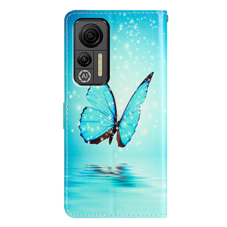 For Ulefone Note 14 Colored Drawing Leather Phone Case(Blue Butterfly) - Ulefone Cases by buy2fix | Online Shopping UK | buy2fix