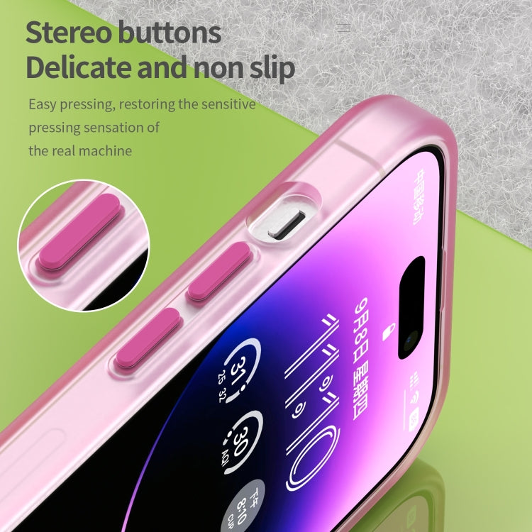 For iPhone 16 Pro MagSafe Frosted Translucent TPU + PC Full Coverage Phone Case(Pink) - iPhone 16 Pro Cases by buy2fix | Online Shopping UK | buy2fix