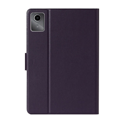 For Lenovo Tab M11/ Xiaoxin Pad 11 2024 Pure Color Smart Leather Tablet Case(Purple) - Lenovo by buy2fix | Online Shopping UK | buy2fix