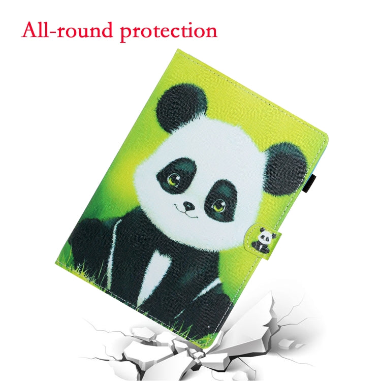For Lenovo Tab M11/ Xiaoxin Pad 11 2024 Coloured Drawing Stitching Smart Leather Tablet Case(Panda) - Lenovo by buy2fix | Online Shopping UK | buy2fix