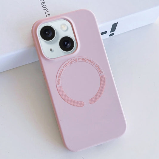 For iPhone 15 Plus MagSafe Magnetic Liquid Silicone Phone Case(Pink) - iPhone 15 Plus Cases by buy2fix | Online Shopping UK | buy2fix