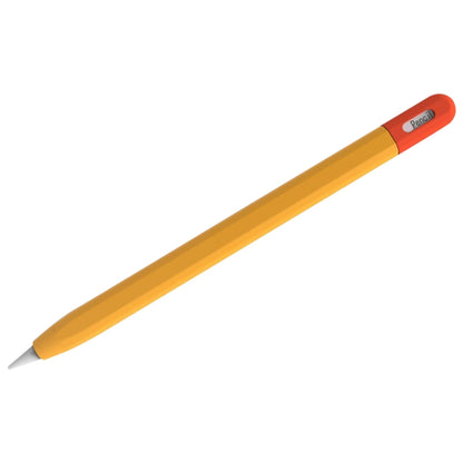 For Apple Pencil (USB-C) Stylus Pen Protective Cover with Nib Cover(Orange+Red) - Pencil Accessories by buy2fix | Online Shopping UK | buy2fix