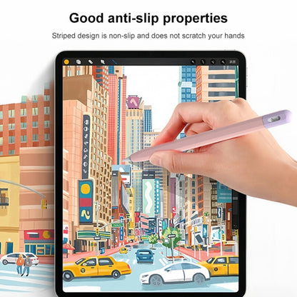 For Apple Pencil (USB-C) Stylus Pen Protective Cover with Nib Cover(Orange+Red) - Pencil Accessories by buy2fix | Online Shopping UK | buy2fix