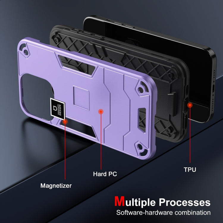 For Xiaomi Redmi Note 12 Pro Global 2 in 1 Shockproof Phone Case(Purple) - Xiaomi Cases by buy2fix | Online Shopping UK | buy2fix
