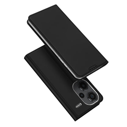 For Xiaomi Redmi Note 13 Pro+ 5G DUX DUCIS Skin Pro Series Flip Leather Phone Case(Black) - Note 13 Pro+ Cases by DUX DUCIS | Online Shopping UK | buy2fix