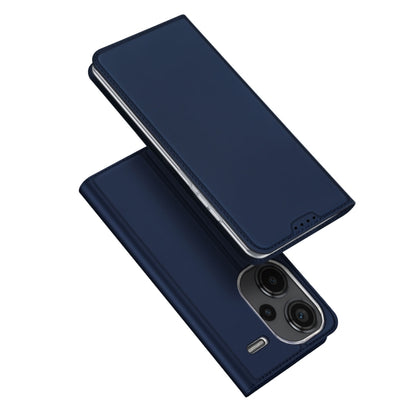 For Xiaomi Redmi Note 13 Pro+ 5G DUX DUCIS Skin Pro Series Flip Leather Phone Case(Blue) - Note 13 Pro+ Cases by DUX DUCIS | Online Shopping UK | buy2fix