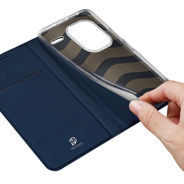 For Xiaomi Redmi Note 13 Pro+ 5G DUX DUCIS Skin Pro Series Flip Leather Phone Case(Blue) - Note 13 Pro+ Cases by DUX DUCIS | Online Shopping UK | buy2fix