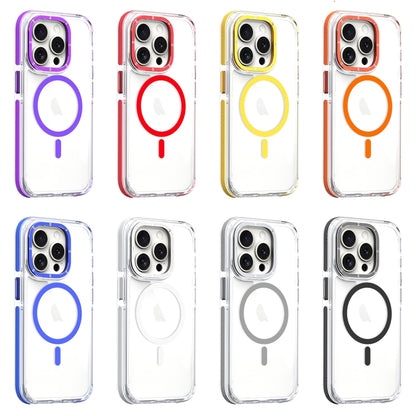 For iPhone 15 Plus Dual-Color Clear Acrylic Hybrid TPU MagSafe Phone Case(Transparent) - iPhone 15 Plus Cases by buy2fix | Online Shopping UK | buy2fix