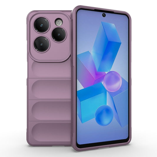 For Infinix Hot 40 Pro / Hot 40 Magic Shield TPU + Flannel Phone Case(Purple) - Infinix Cases by buy2fix | Online Shopping UK | buy2fix