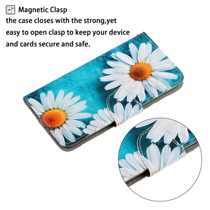 For Samsung Galaxy A55 Colored Drawing Pattern Flip Leather Phone Case(Daisy) - Galaxy Phone Cases by buy2fix | Online Shopping UK | buy2fix