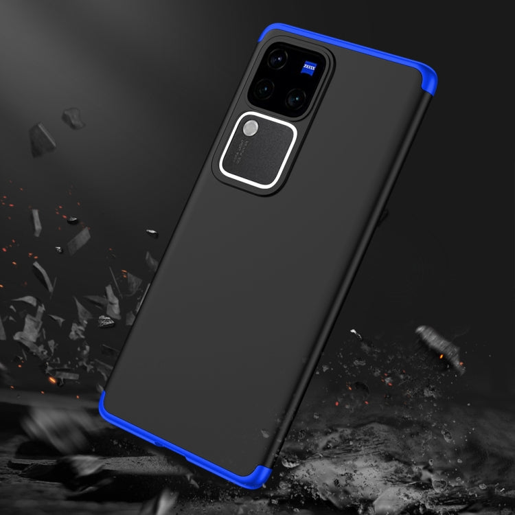 For vivo V30 /V30 Pro 5G GKK Three Stage Splicing Full Coverage PC Phone Case(Black Blue) - vivo Cases by GKK | Online Shopping UK | buy2fix