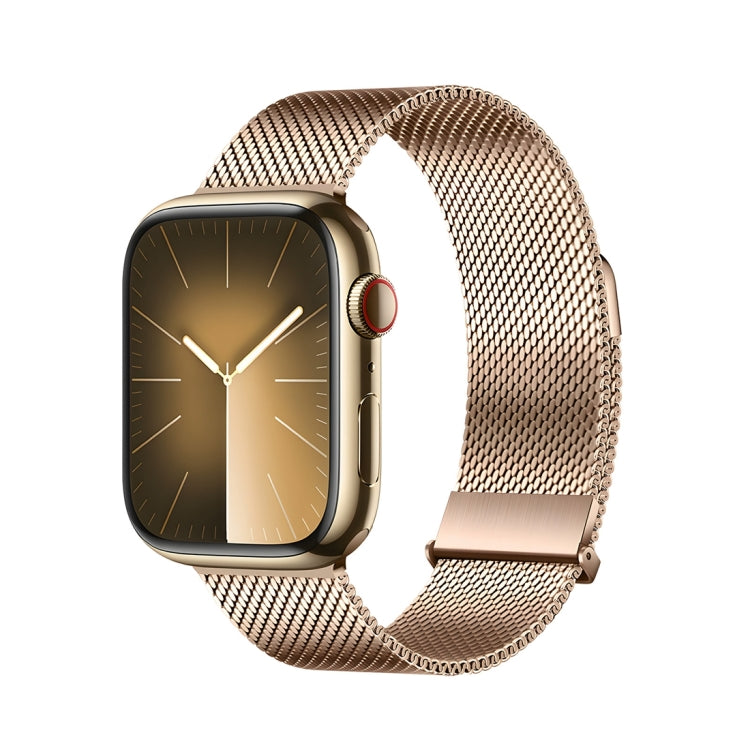 For Apple Watch Series 8 41mm DUX DUCIS Milanese Pro Series Stainless Steel Watch Band(Gold) - Watch Bands by DUX DUCIS | Online Shopping UK | buy2fix