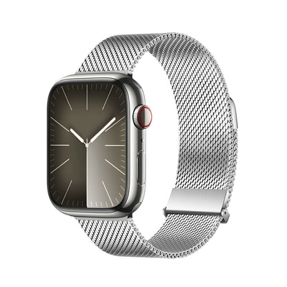 For Apple Watch Series 5 40mm DUX DUCIS Milanese Pro Series Stainless Steel Watch Band(Silver) - Watch Bands by DUX DUCIS | Online Shopping UK | buy2fix