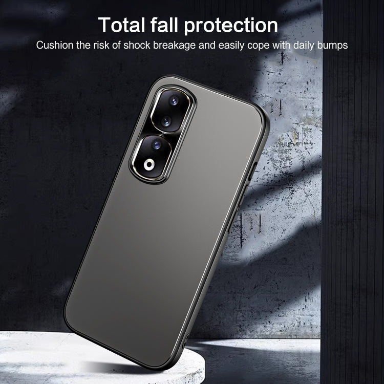 For Honor 90 Pro R-JUST RJ-61 Electroplating Frosted TPU + PC Phone Case(Grey) - Honor Cases by R-JUST | Online Shopping UK | buy2fix