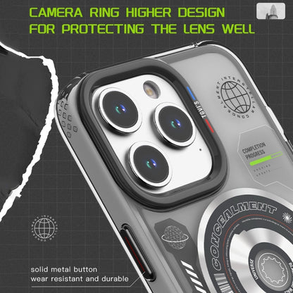 For iPhone 15 TGVIS Space Series Explore Laser CD MagSafe Magnetic Phone Case(Silver) - iPhone 15 Cases by TGVIS | Online Shopping UK | buy2fix