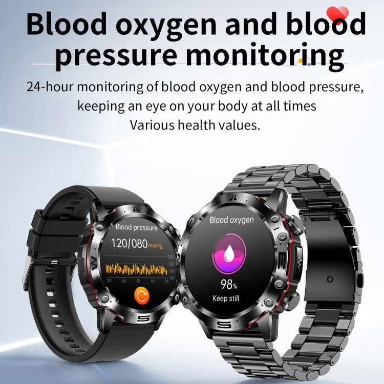 ET482 1.43 inch AMOLED Screen Sports Smart Watch Support Bluethooth Call /  ECG Function(Black Leather Band) - Smart Watches by buy2fix | Online Shopping UK | buy2fix