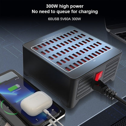 YFY-A78 300W 60 Ports USB Smart Charging Station(UK Plug) - Multifunction Charger by buy2fix | Online Shopping UK | buy2fix