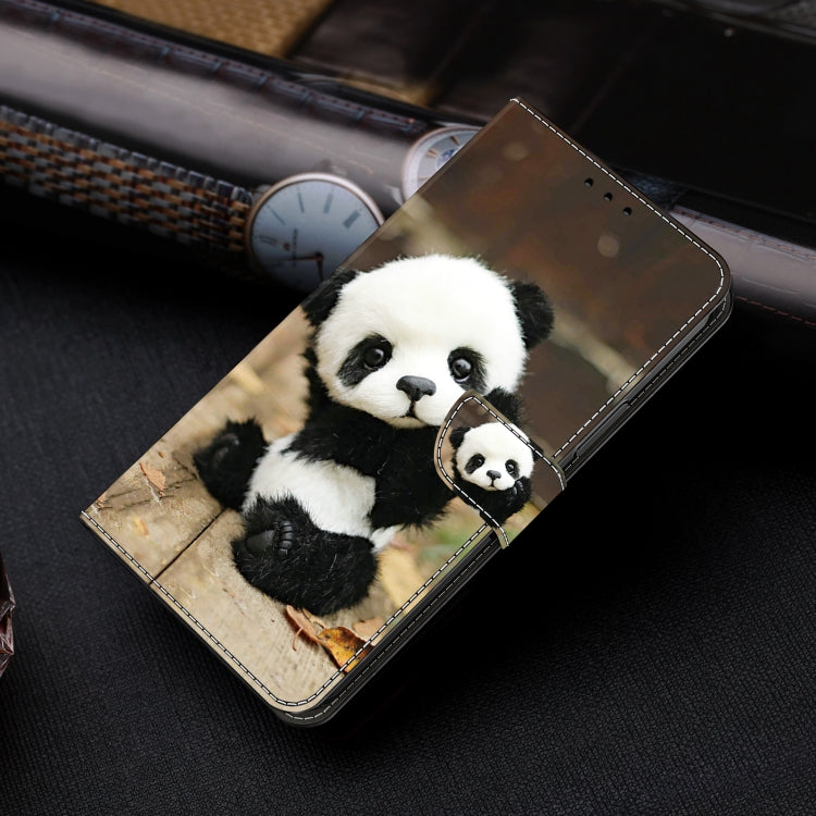 For Samsung Galaxy S24 5G Crystal Painted Leather Phone case(Panda) - Galaxy S24 5G Cases by buy2fix | Online Shopping UK | buy2fix