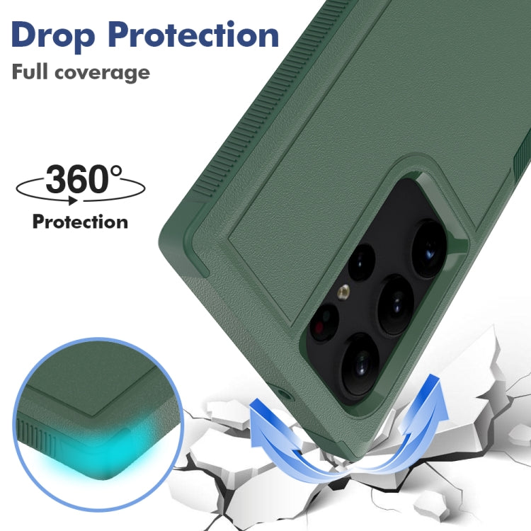 For Samsung Galaxy S23 Ultra 5G 2 in 1 PC + TPU Phone Case(Dark Green) - Galaxy S23 Ultra 5G Cases by buy2fix | Online Shopping UK | buy2fix