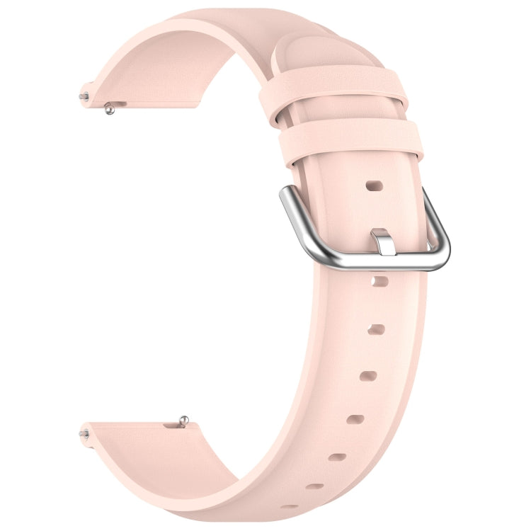 For CMF Watch Pro D395 22mm Round Tail Genuine Leather Watch Band(Pink) - Watch Bands by buy2fix | Online Shopping UK | buy2fix