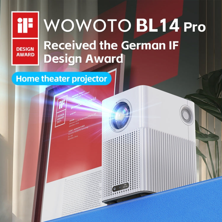 WOWOTO BL14Pro 4.41 inch LCD Display 1080P HD Smart Projector(US Plug) - LED Projector by WOWOTO | Online Shopping UK | buy2fix