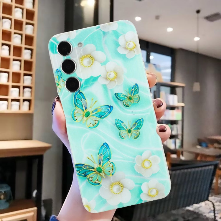 For Samsung Galaxy S23+ 5G Colorful Painting Pattern TPU Phone Case(Butterflies) - Galaxy S23+ 5G Cases by buy2fix | Online Shopping UK | buy2fix