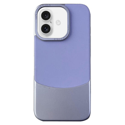 For iPhone 16 Napa Texture PC + Leather Phone Case(Light Purple) - iPhone 16 Cases by buy2fix | Online Shopping UK | buy2fix