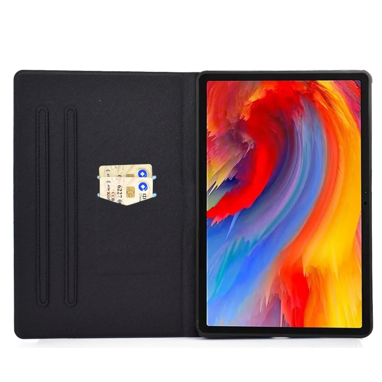 For Lenovo Tab M11 / Xiaoxin Pad 11 2024 Electric Pressed Colored Drawing Smart Leather Tablet Case(Couple Owl) - Lenovo by buy2fix | Online Shopping UK | buy2fix