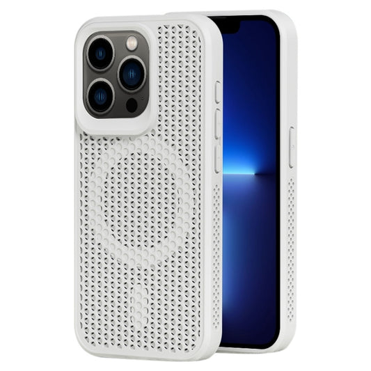 For iPhone 13 Pro MagSafe Magnetic Heat Dissipation Phone Case(White) - iPhone 13 Pro Cases by buy2fix | Online Shopping UK | buy2fix