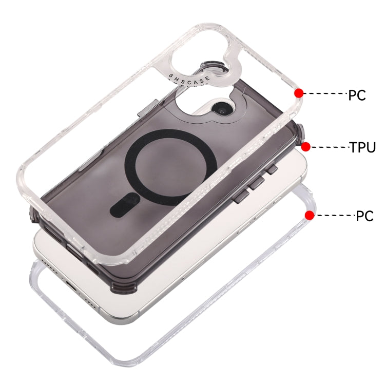 For iPhone 16 Plus Dreamland MagSafe Magnetic 3 in 1 TPU + PC Phone Case(Transparent) - iPhone 16 Plus Cases by buy2fix | Online Shopping UK | buy2fix